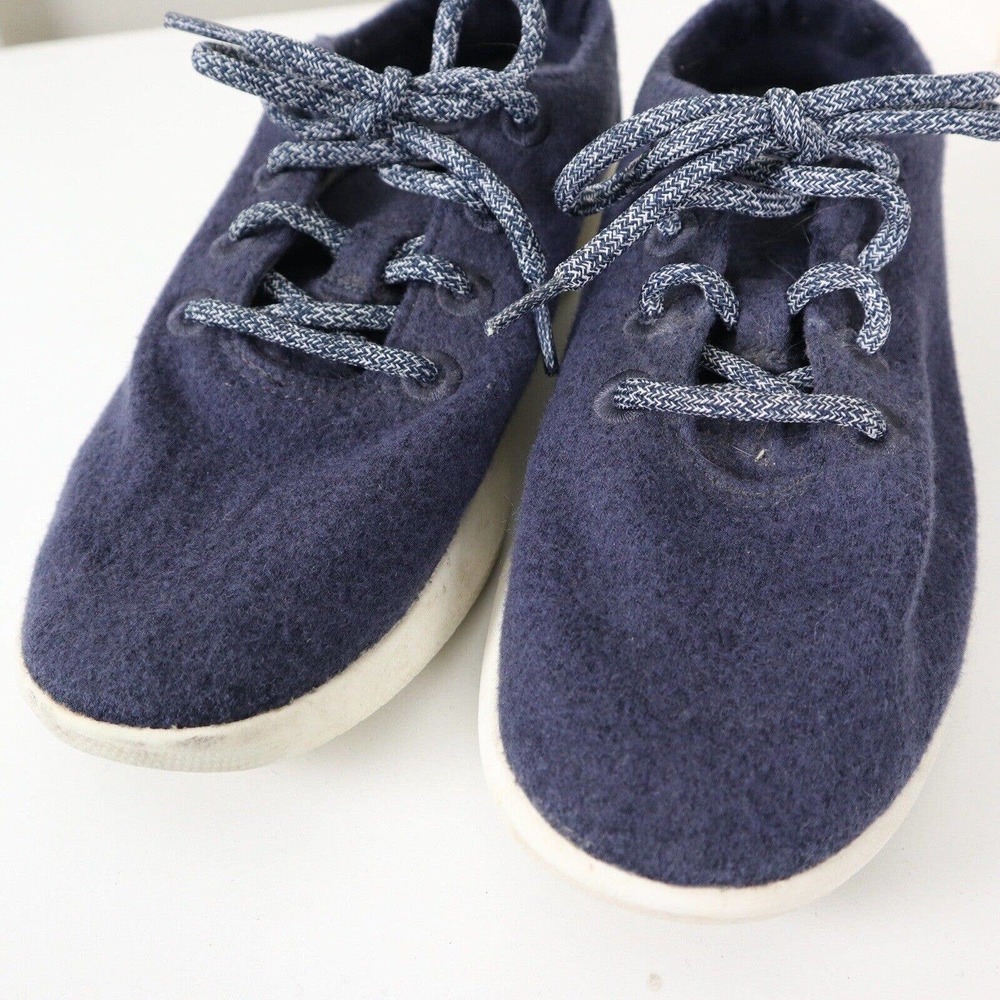 Allbirds Womens Size 8 Wool Runners Shoes Navy Blue Merino Comfort Running - Picture 5 of 10